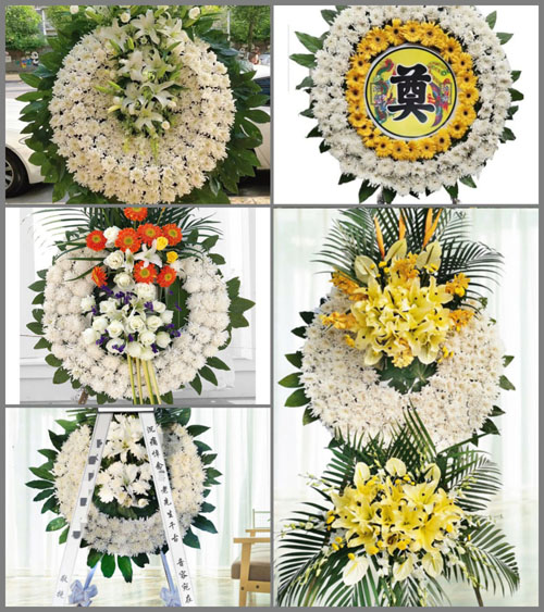浙江省温州泰顺县筱村镇库村村花圈速递